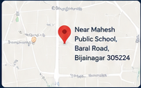 Map location near Mahesh Public School, Baral Road, Bijainagar